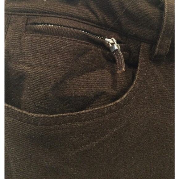 Lauren Ralph Lauren Womens Straight Leg Pants Size 8 Chocolate Brown Classic - Picture 6 of 7